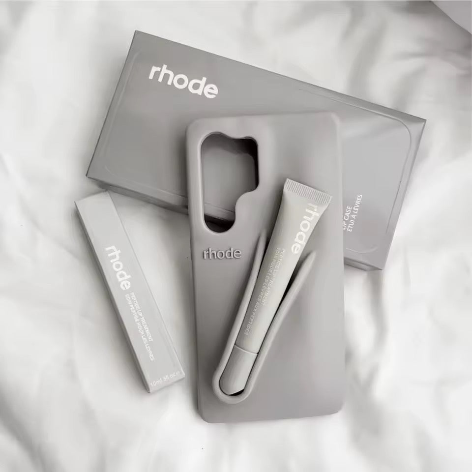 Rhode Phone Case Gray For Samsung with lipgloss