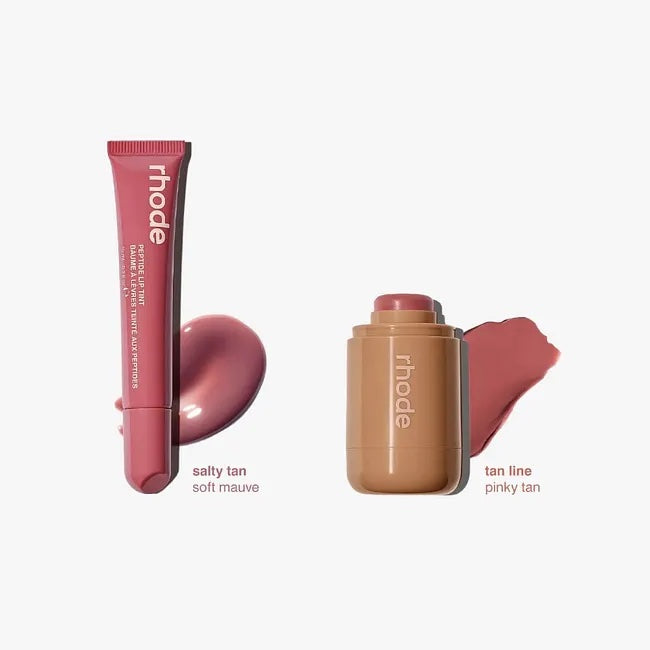 Rhode Salty Tan Lip Tint & Tan Line Pocket Blush Duo